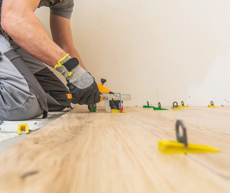 Laminate wood-look flooring in an Inland Empire living room
